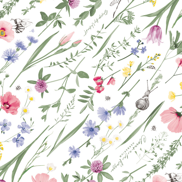 Короба картонные, набор 3 шт., HERBARIUM CLOVER, 25*33*18.5 см,
